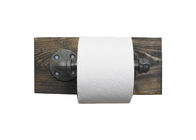 काले लोहे के फर्श निकला हुआ किनारा औद्योगिक पाइप टॉयलेट पेपर धारक 3/4 इंच ISO9001