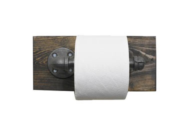 सजावटी विंटेज शैली औद्योगिक पाइप टॉयलेट पेपर धारक शौचालय तल निकला हुआ किनारा